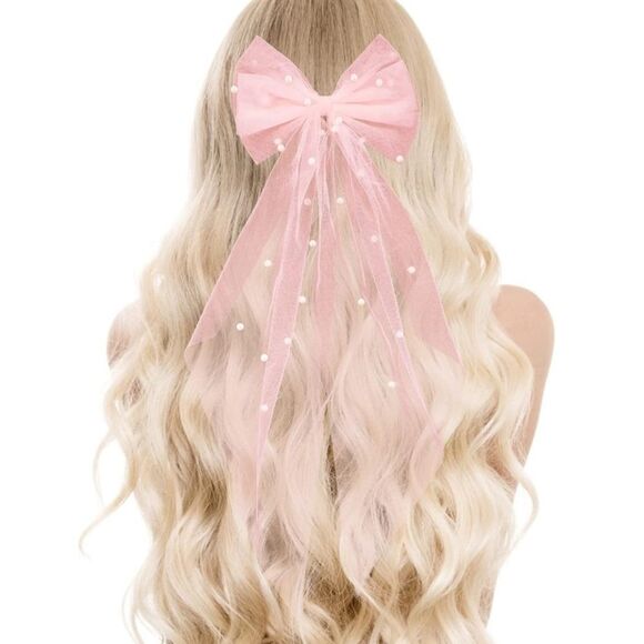 Bridal Pearl Bow - Picture 1 of 6